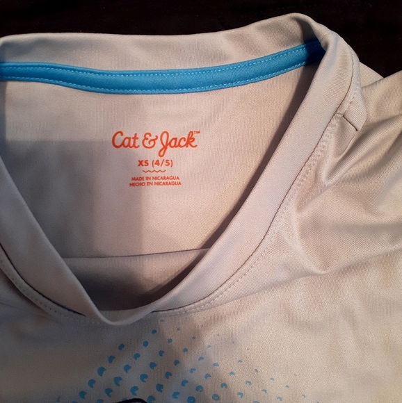 Boys Gray Jawsome‎ Shark Graphic T Shirt Short Sleeve Crew Neck Tee xs 4/5 - Picture 4 of 4